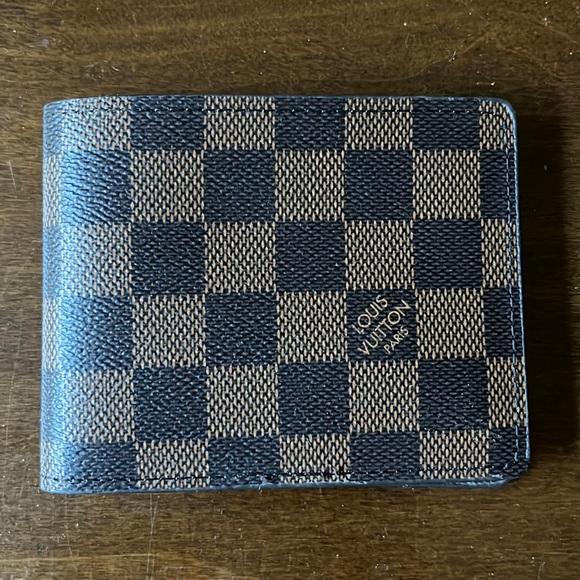 Authentic LOUIS VUITTON Portefeuille Marco Wallet Damier Ebene - Picture 1 of 4